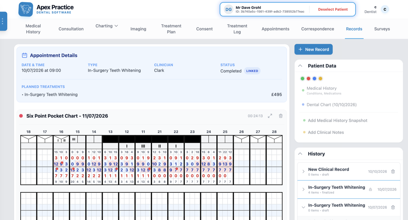 Apex Practice dental software